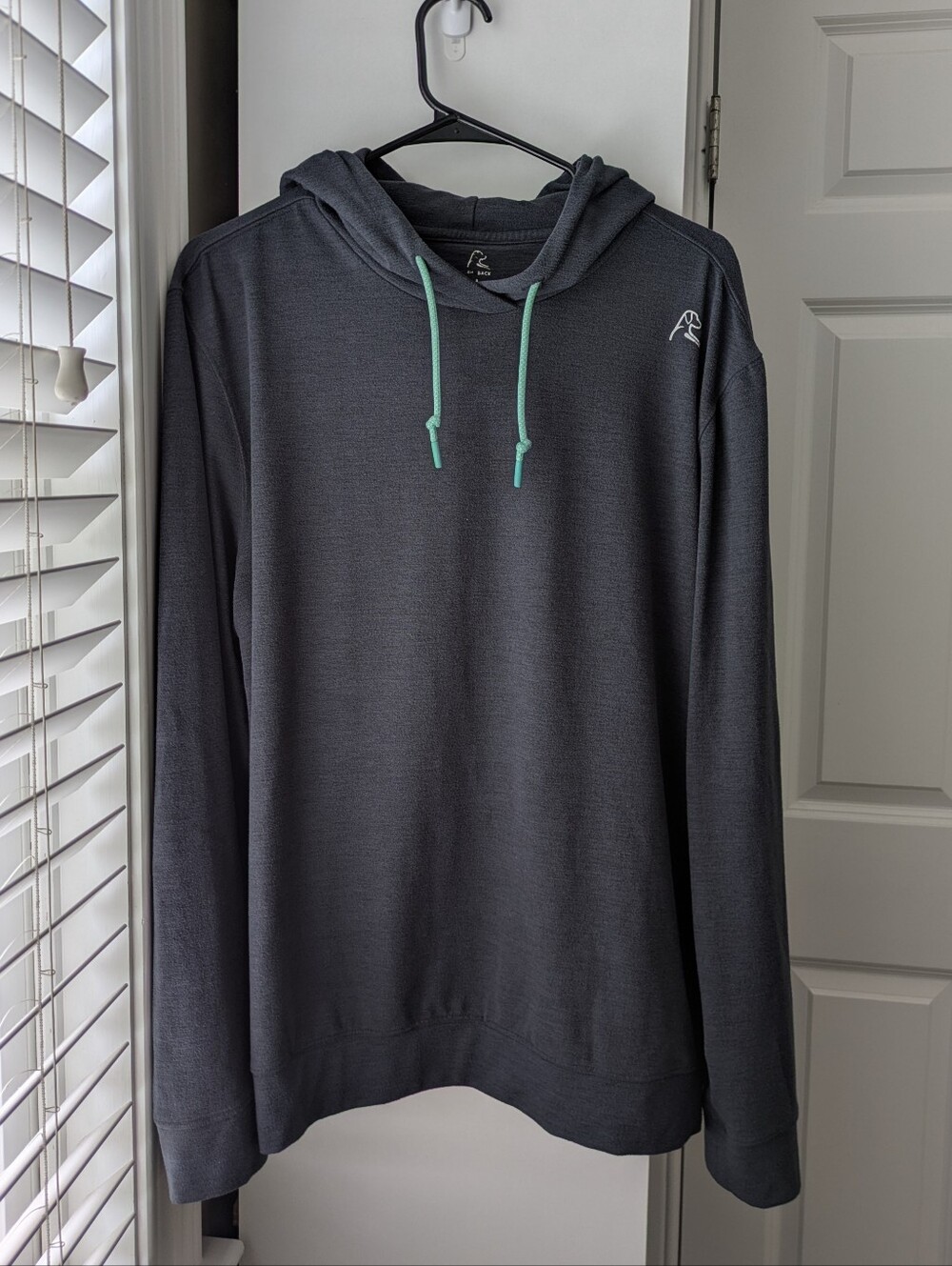 Charcoal & Mint Rhoback Hooded Pullover - Picture 3 of 5